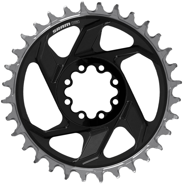 SRAM XX Downhill T-Type Direct Mount Chainring - 34t 7-Speed 8-Bolt Direct Mount 6mm Offset Aluminum D1