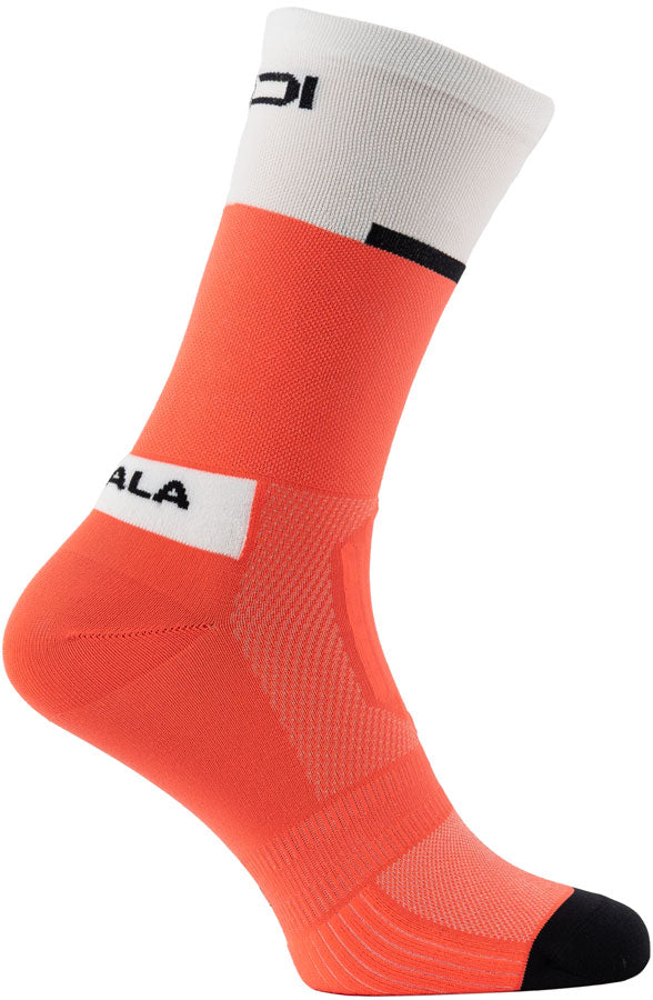 SIDI Neo Socks - Coral Fluo/White 20cm Fits Sizes 35-39