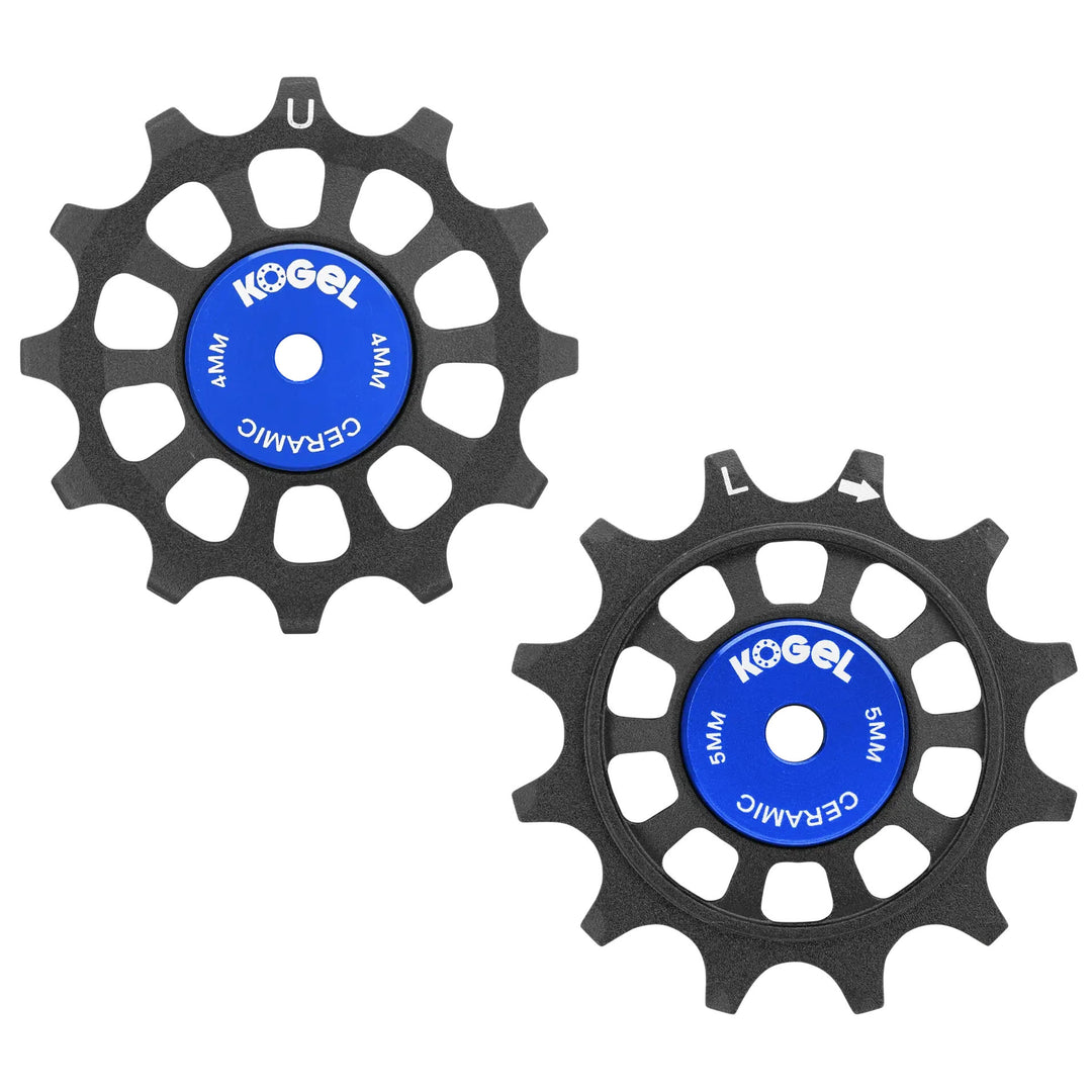Kogel Bearings 12/12T Hybrid Ceramic Pulley Set Shim 11 Cross - Blk