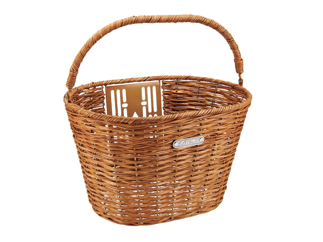 Electra QR Rattan Natural w/Handle Front Basket