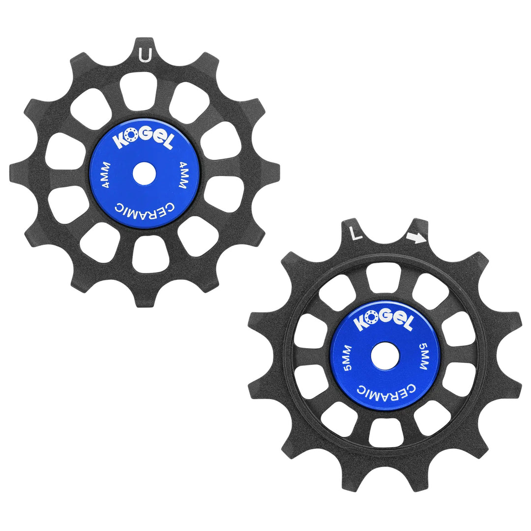 Kogel Bearings 12/12T Hybrid Ceramic Pulley Set WiFli Road BLK  