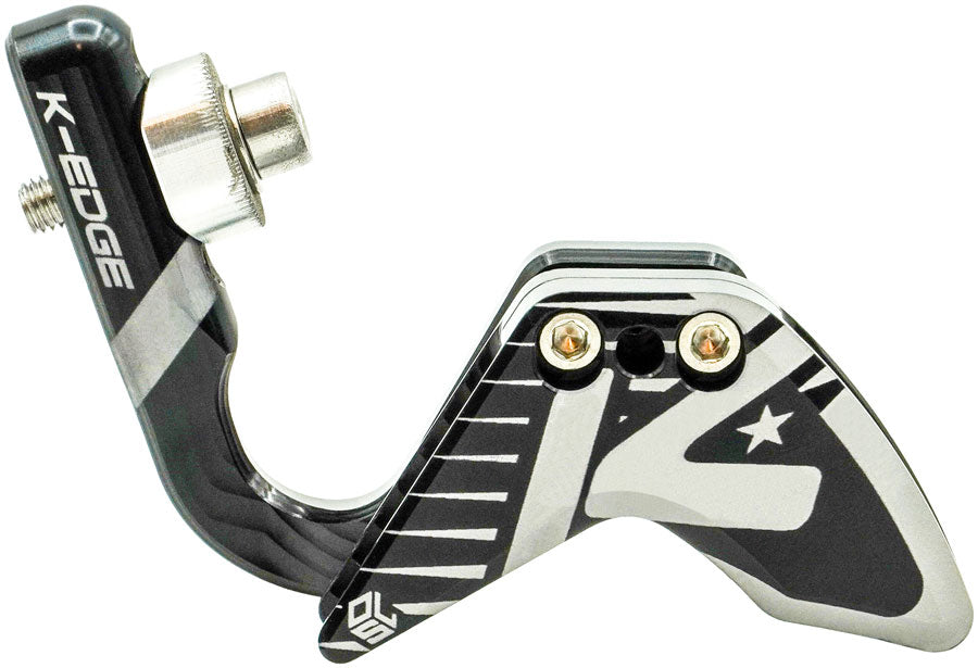 K-EDGE Elevate Race 1x Large Ring Chain Guide - 52-68t Braze-On BLK/Silver Anodized