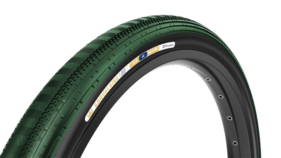 Panaracer GravelKing SS Tire - 700 x 45 Tubeless Folding British Racing Green/BLK