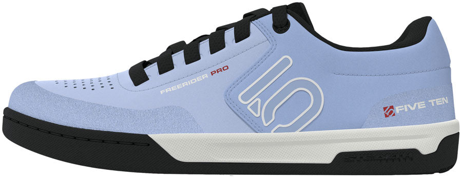 Five Ten Freerider Pro Flat Shoes - Women's Crystal Sky/Off White/Glow Blue 5.5