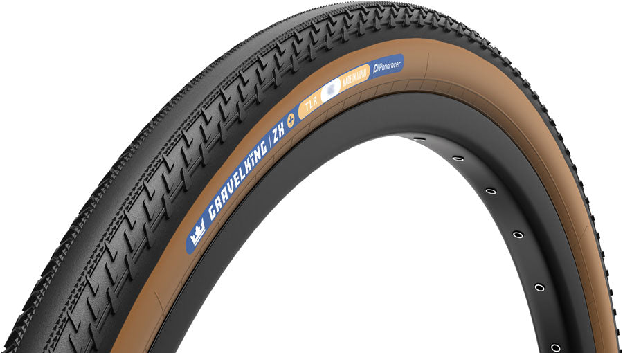 Panaracer GravelKing ZX Plus Tire - 700 x 35 Tubeless Folding Black/Brown