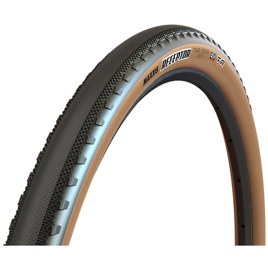 Maxxis Receptor Tire 700x40 HYPR-X/EXO/TR Black/Tanwall