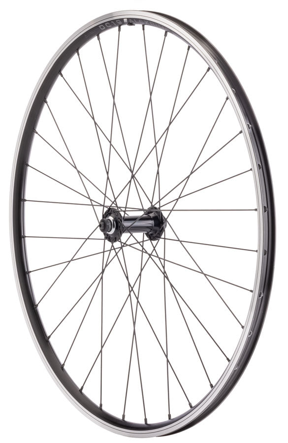 Quality Wheels Value Double Wall Series Front Wheel - 26" QR x 100mm Rim Brake BLK Clincher 32H