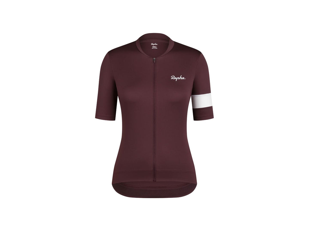 Rapha Core Women Large Fudge/White Jersey