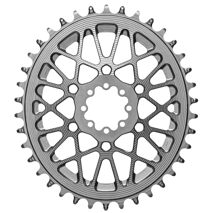 absoluteBLACK Oval Chainring SRAM AXS Gravel 38T - Titanium