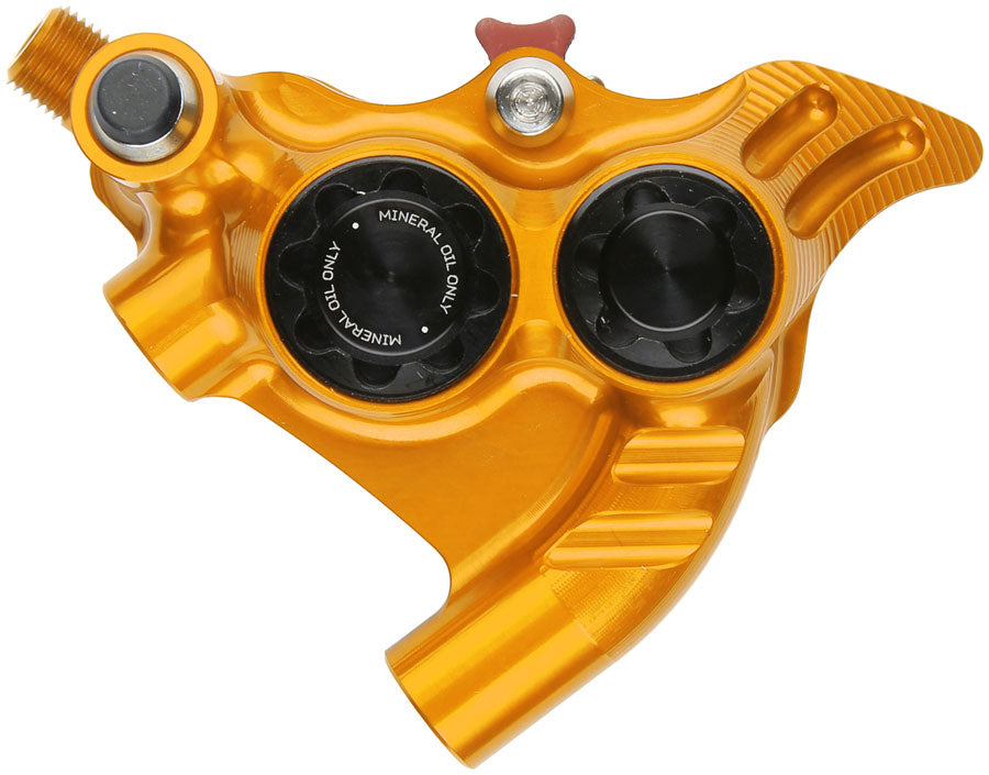Hope RX4+ SL Disc Brake Caliper - Rear Flat Mount Direct +20mm Mineral Oil Type Orange