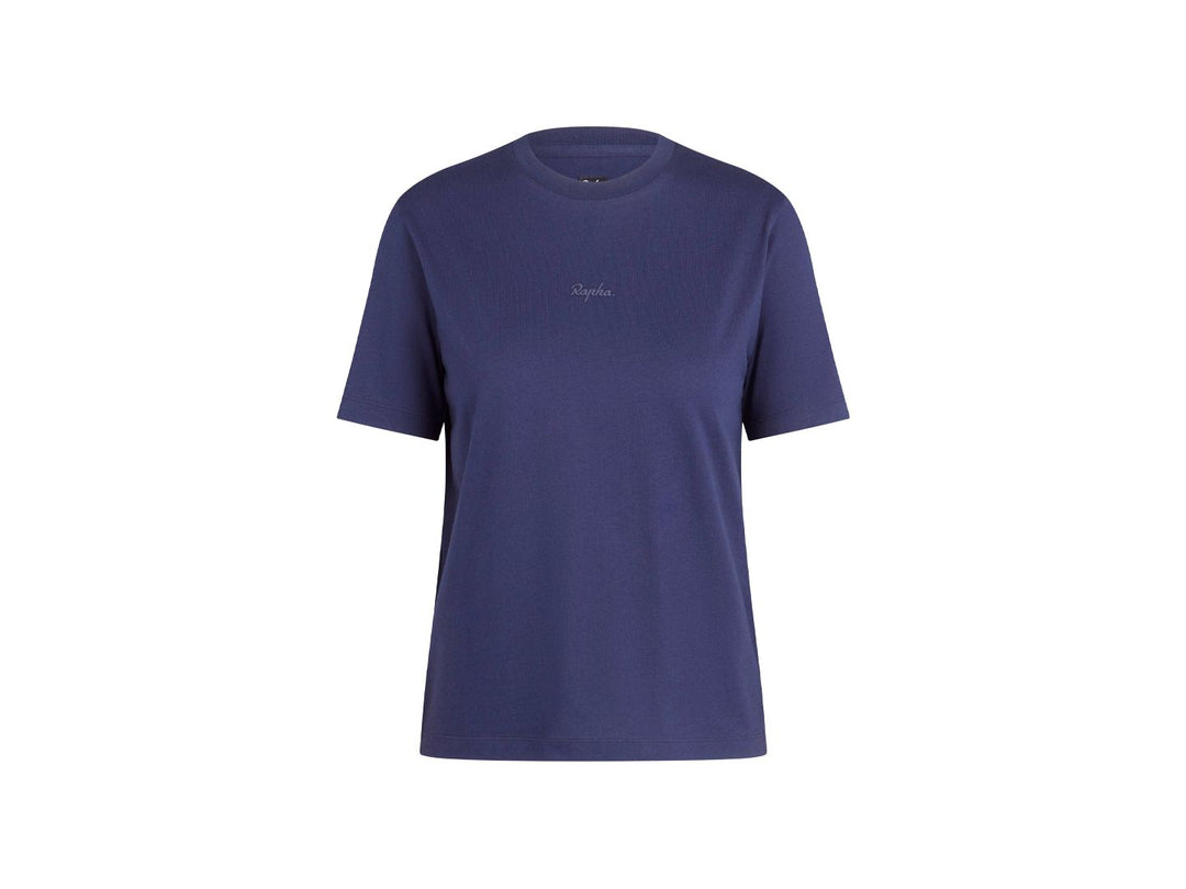 Rapha Cotton Tee Women X-Small Navy Shirt