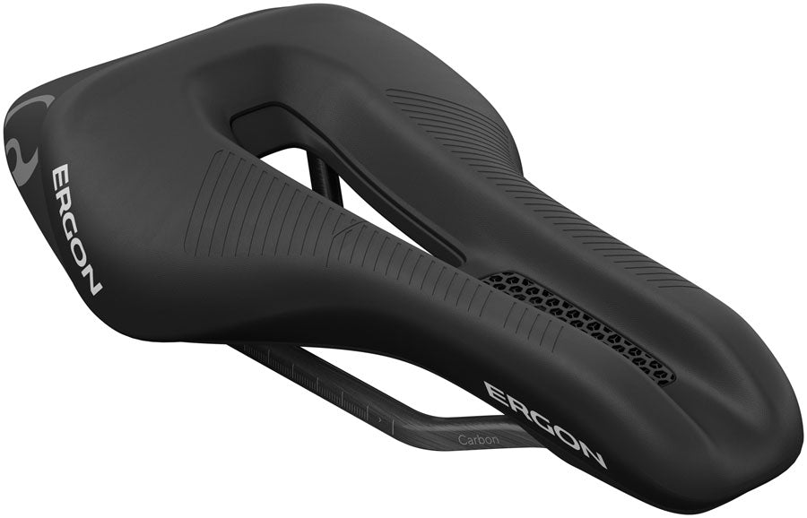 Ergon SR Tri Pro Carbon Saddle - Carbon Black Women's Mid