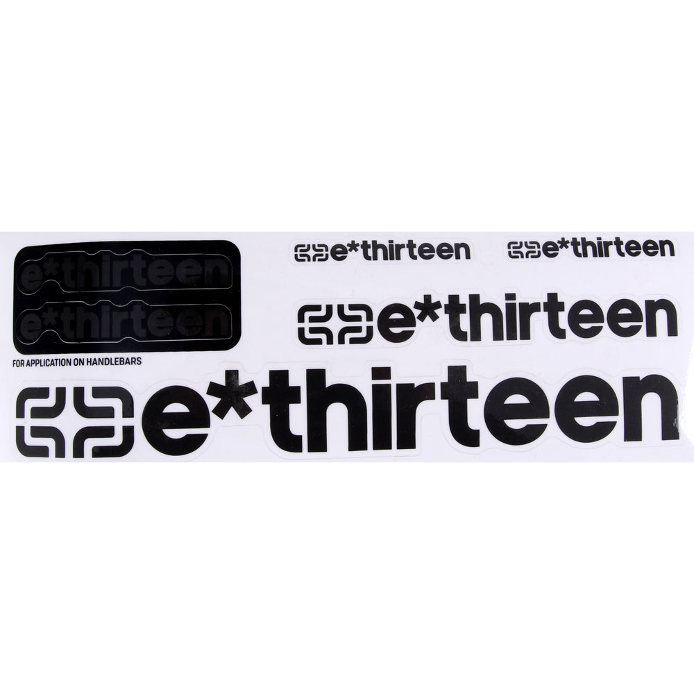E*thirteen Race Handlebar Decal Set Doom Gray  