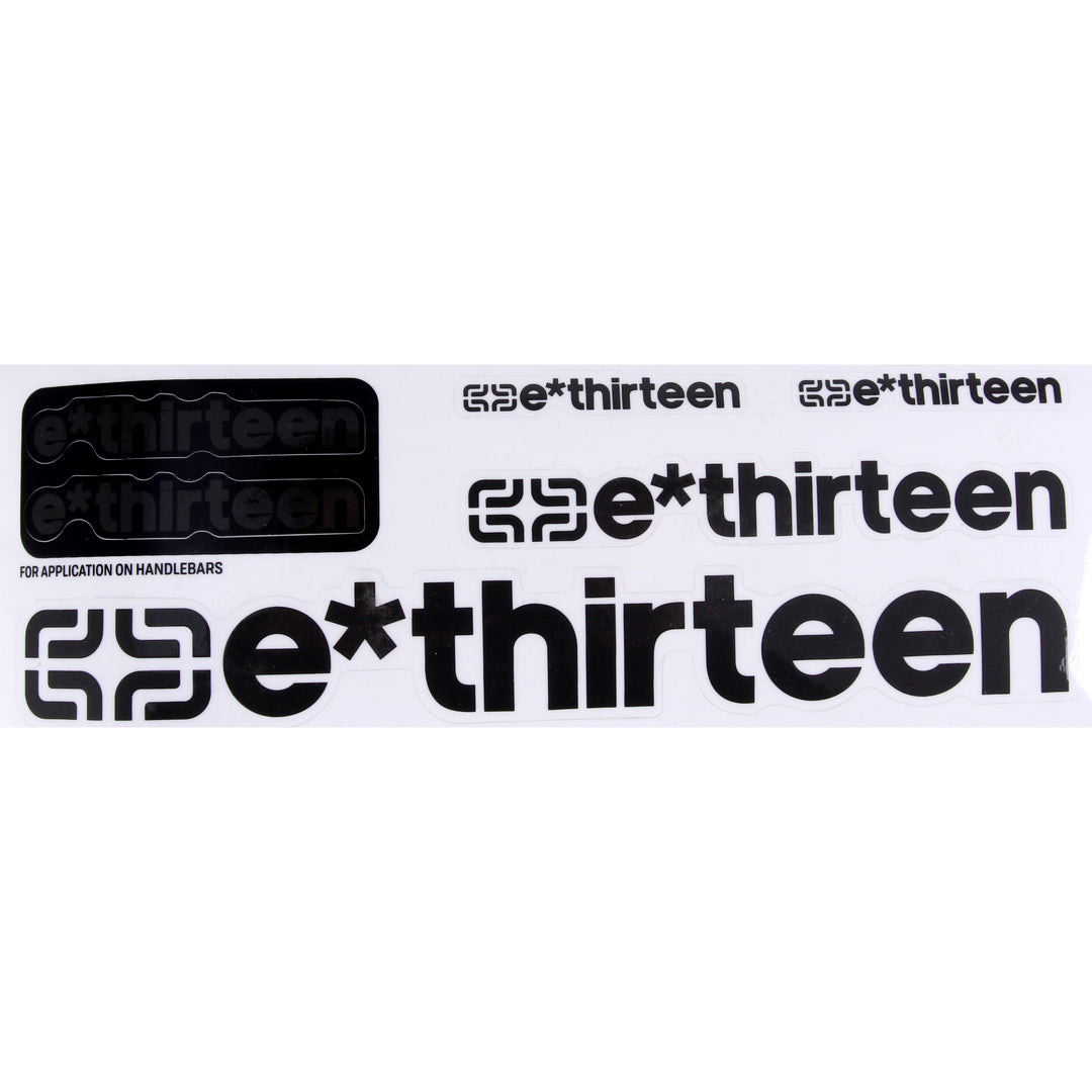E*thirteen Race Handlebar Decal Set Doom Gray  