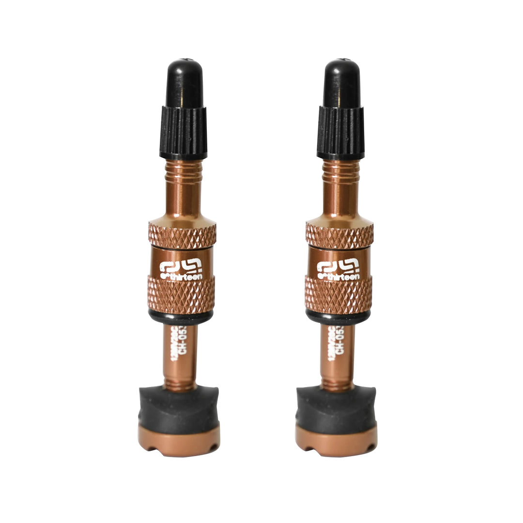 E*thirteen Quick Fill Tire Plasma Valves(19-23mm Rim) Pair - Brz