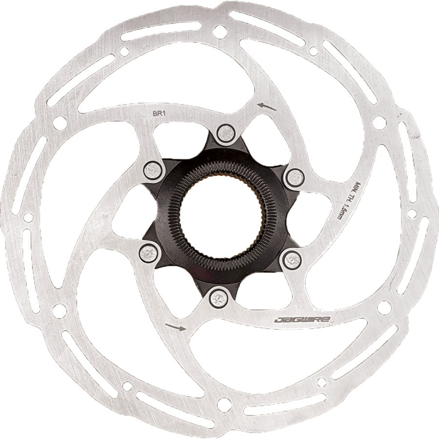 Jagwire Basics BR1 Disc Brake Rotor - 203mm Center Lock Includes Lockring 1.8mm Thickness