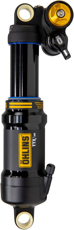 Ohlins TTX1 Air m.2 Rear Shock - Metric 210mm x 55mm Adjustable Volume Air Spring Standard BLK