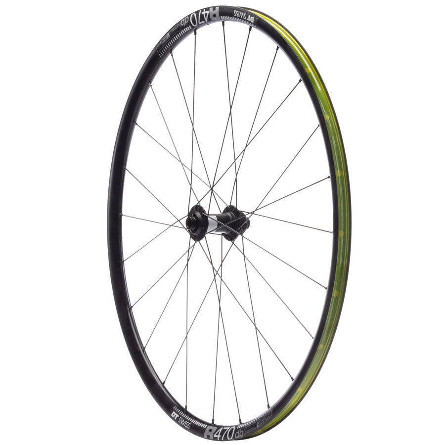 Quality Wheels DT 350/DT R470db Front Wheel - 700 12 x 100mm Center-Lock BLK 24H