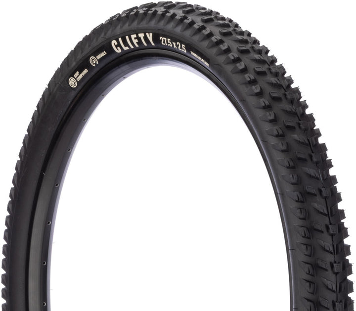 Teravail Clifty Tire - 27.5 x 2.5 Tubeless Folding BLK Durable Grip Compound