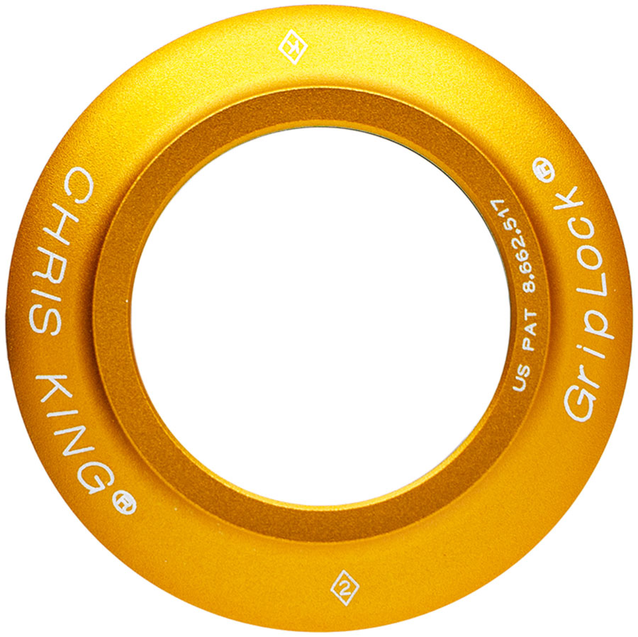 Chris King InSet 4/5 Headset Bearing Cap - ZS49 Matte Gold 50th Anniversary