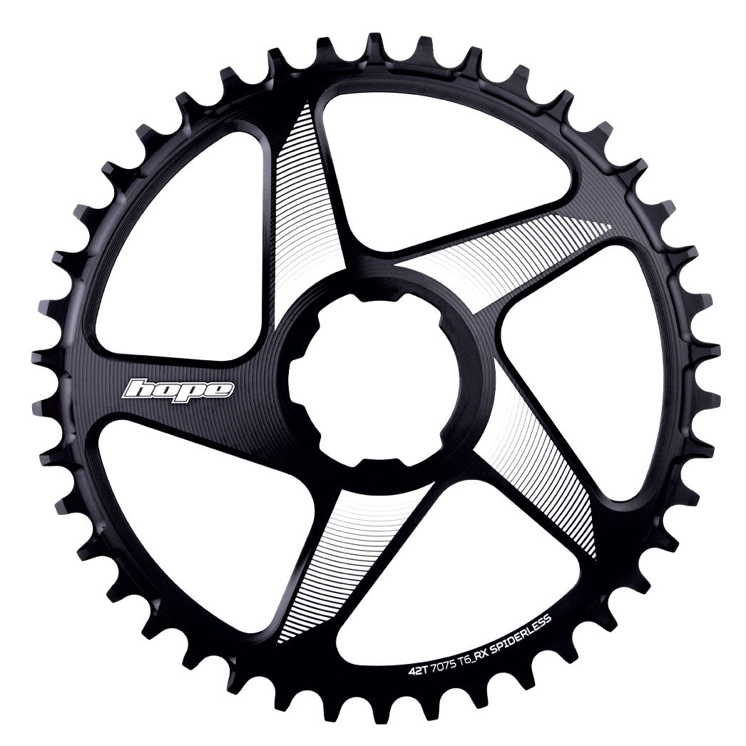 Hope RX V2 Spiderless Chainring 42T Black