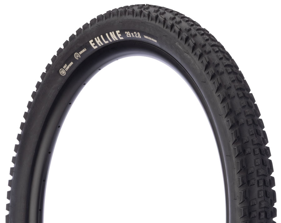 Teravail Ehline Tire - 29 x 2.5 Tubeless Folding Black Durable Fast Compound