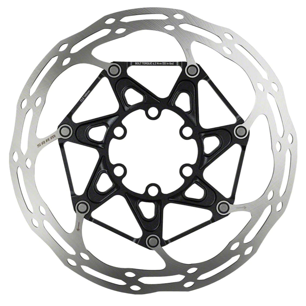 SRAM CenterLine X 2pc 6-Bolt Rotor Rounded Ti 140mm  