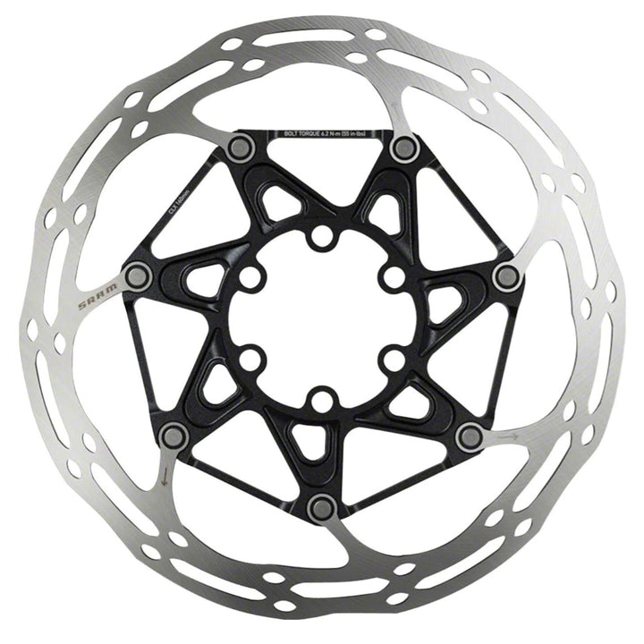 SRAM CenterLine X 2pc 6-Bolt Rotor Rounded Ti 140mm  