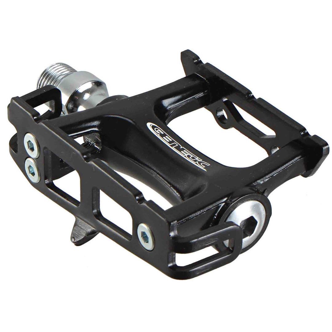 Genetic Pro Track Pedals Black with Black Cage