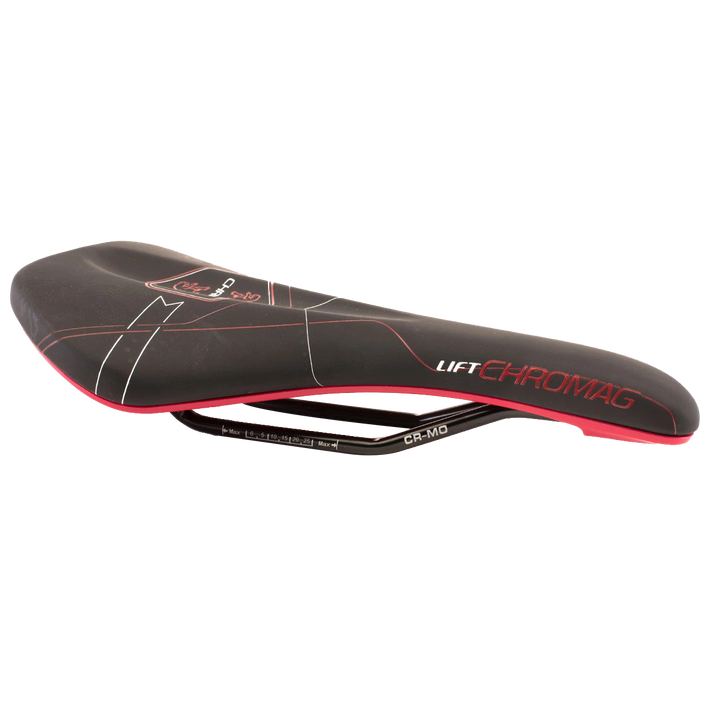 Chromag Lift Saddle Synth Top CrMo Rails - Black/Red