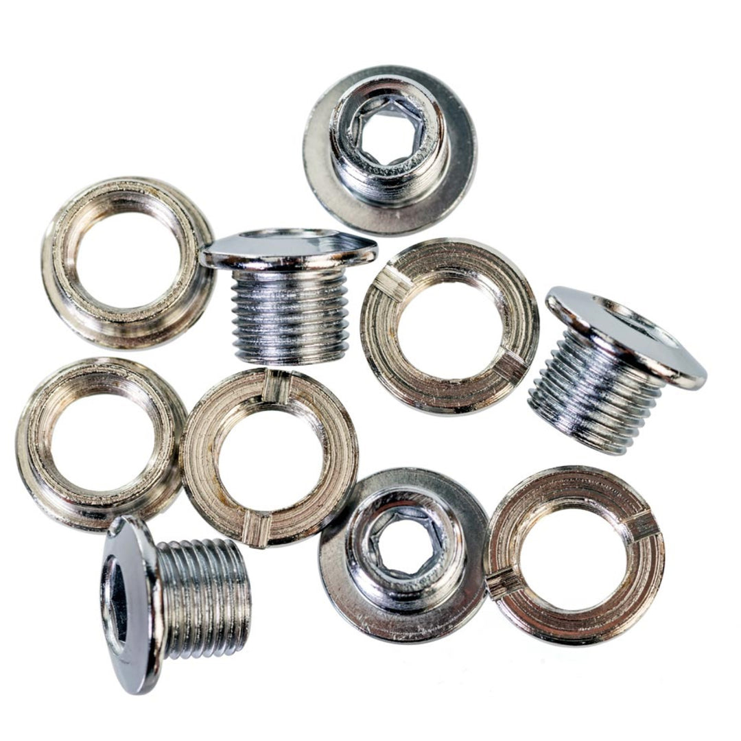 Genetic CrMo Chainring Bolts Single (6.5mm) - Silver CrMo