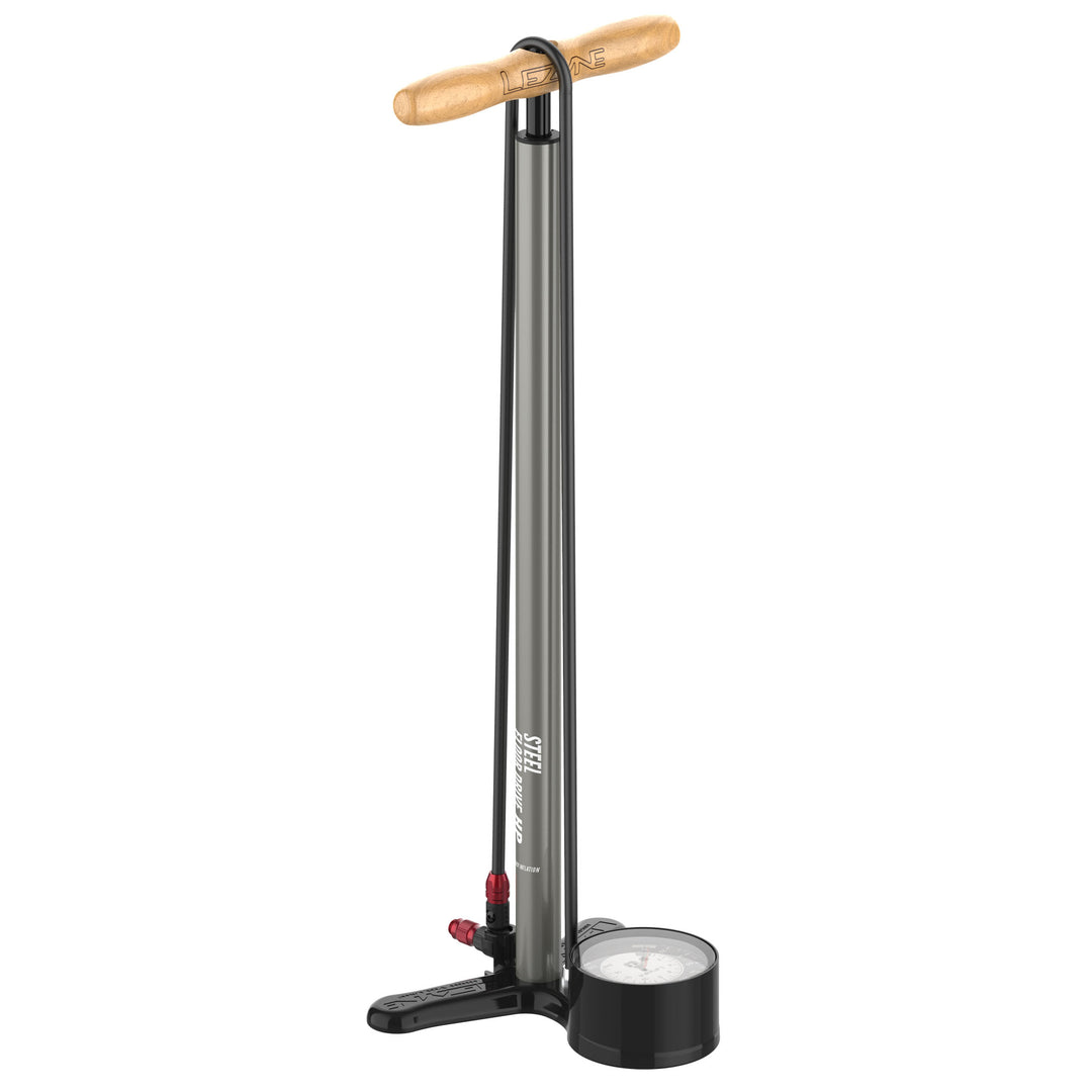 Lezyne Steel Floor Drive 3.5 Pump Flat Gray