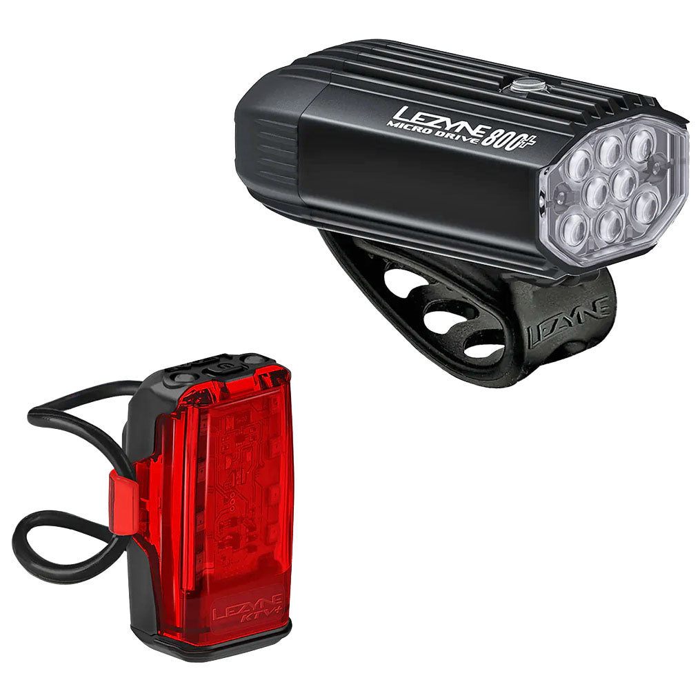 Lezyne Micro Drive 800+ and KTV+ Drive Light Pair