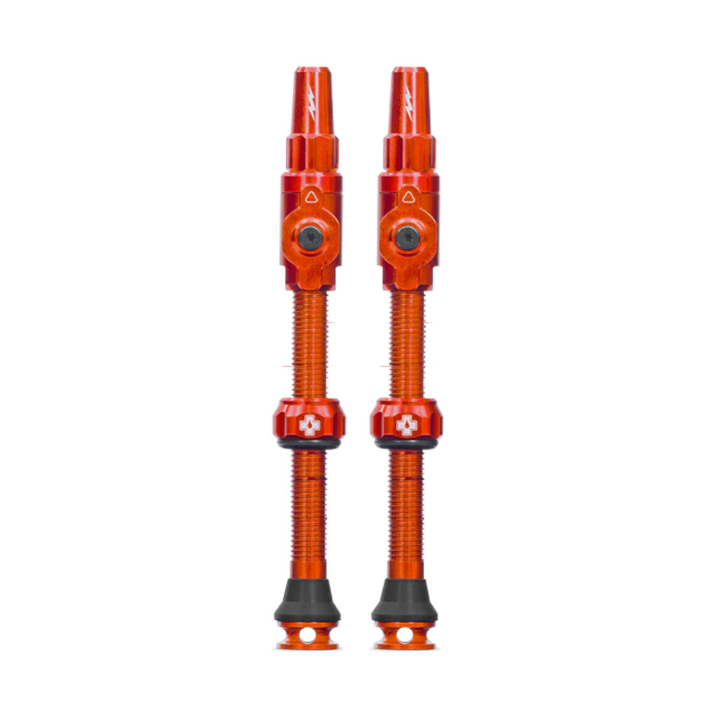 Muc-Off Big Bore Lite Tubeless Valve 60mm Pair - Orange  