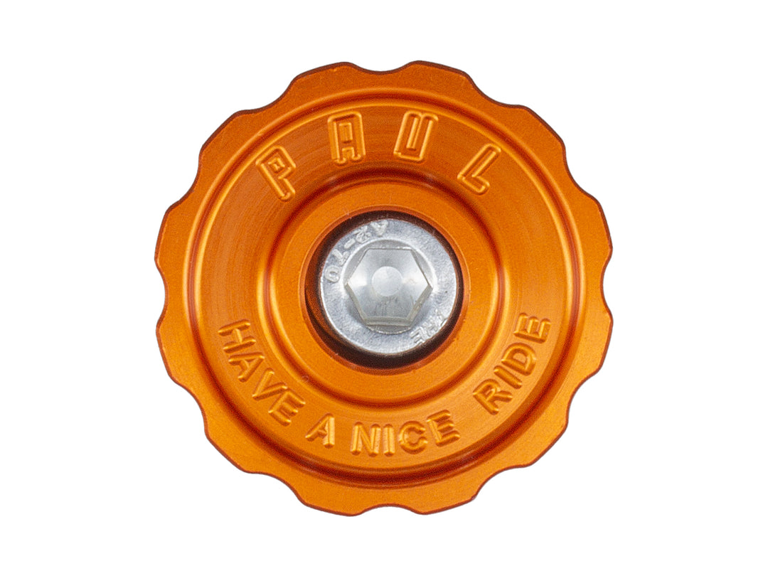 Paul Components Aluminum Top Cap Orange