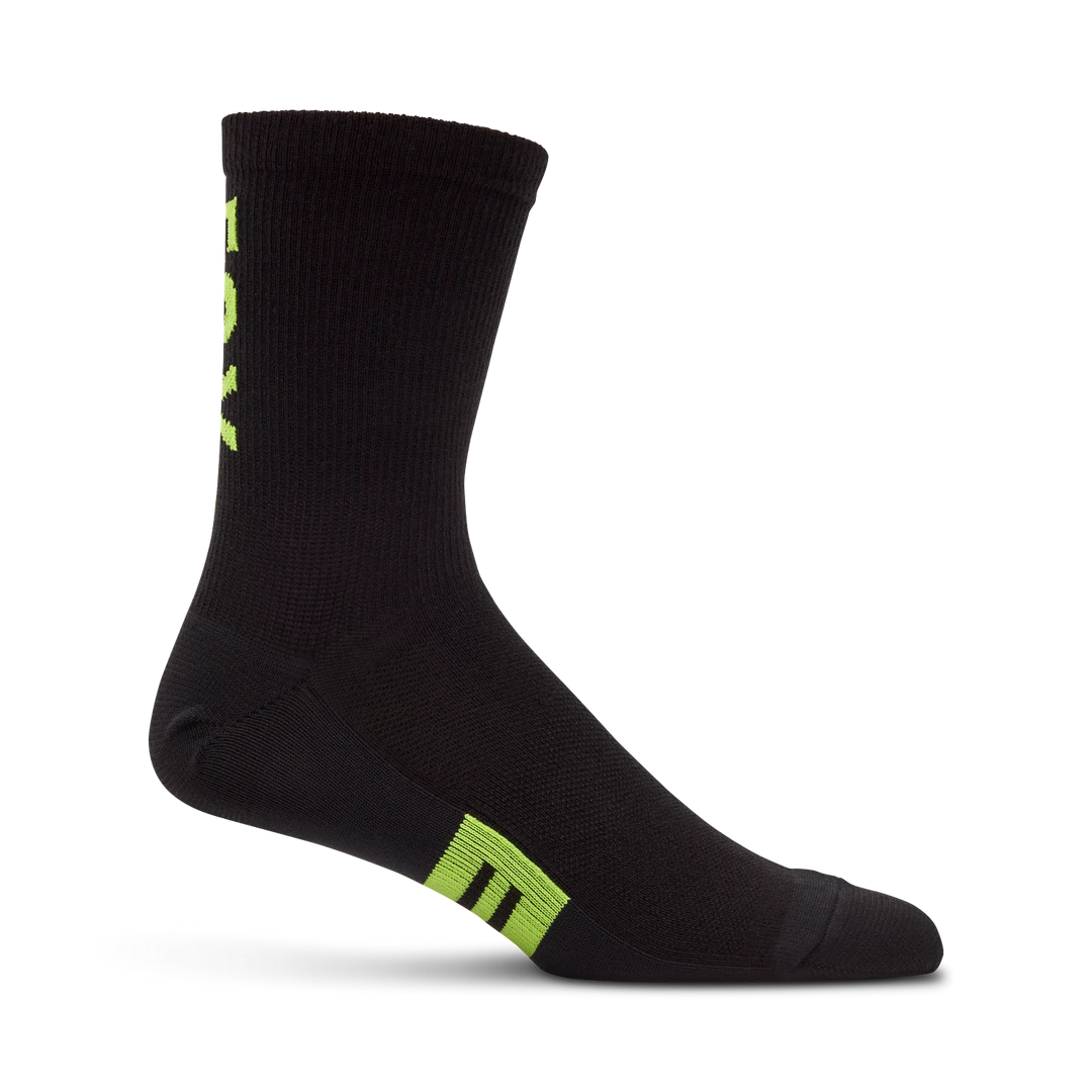 6" Flexair Merino Socks - Black/Yellow / XS/S