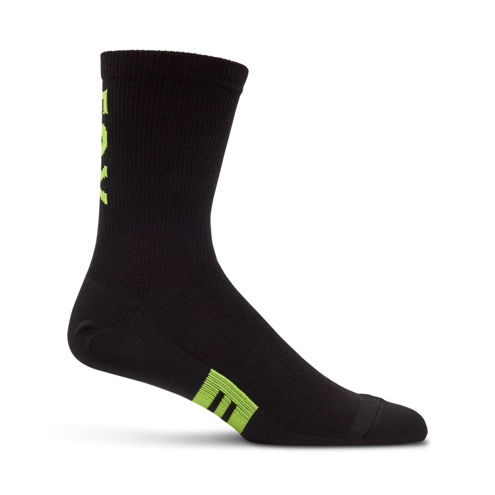 6" Flexair Merino Socks - Black/Yellow / XS/S