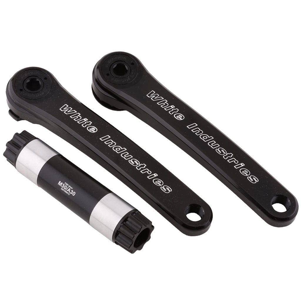 White Industries M30 Mountain Cranks 30mm Spindle 165mm Black