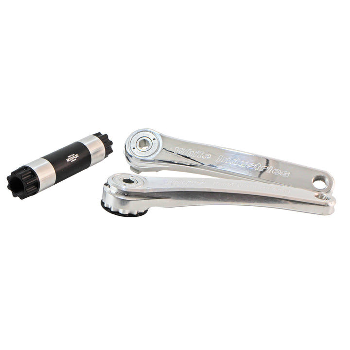 White Industries M30 Mountain Cranks 30mm Spindle 165mm Silver