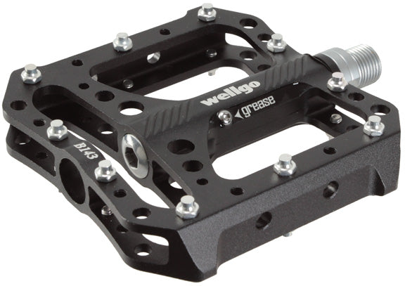 Wellgo B143 Platform Pedals 9/16" - Black 