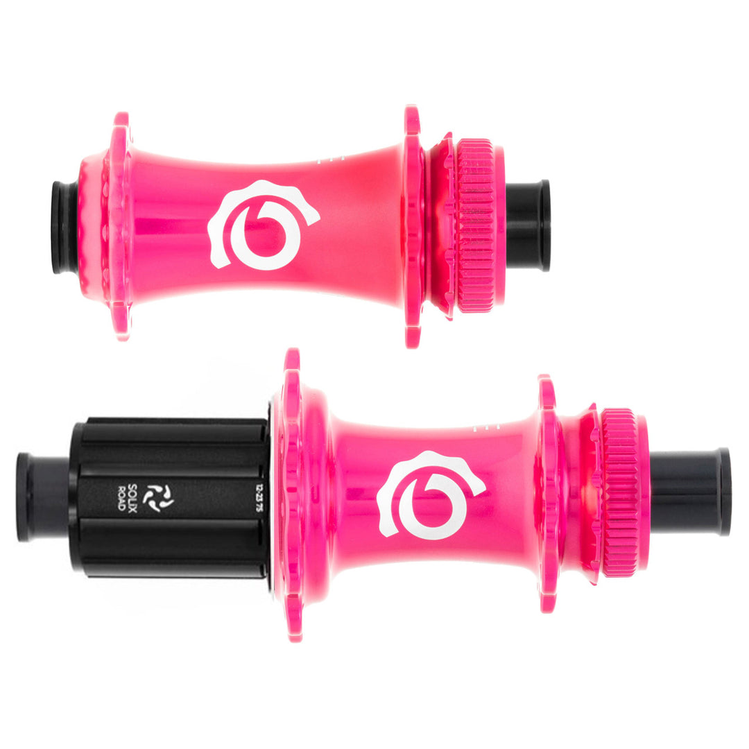 Industry Nine Solix CL Disc Hubs 12x100/142 TA 28h HG11 Pink