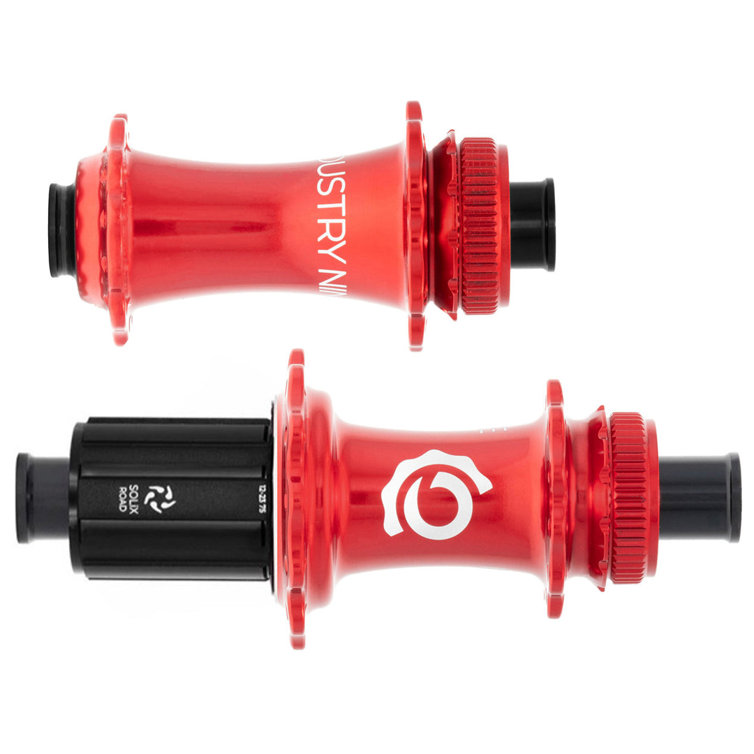 Industry Nine Solix CL Disc Hubs 12x100/142 TA 28h HG11 Red