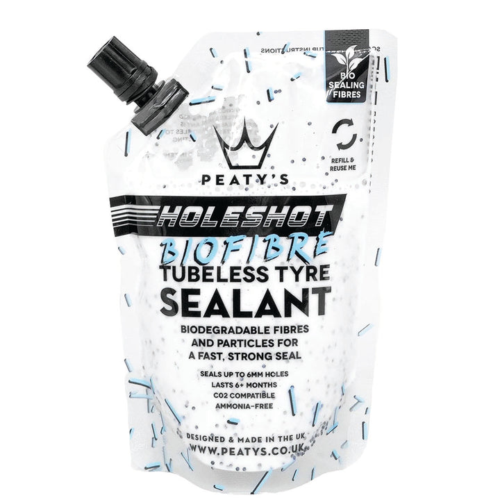 Peaty's Holeshot BioFibre Tubeless Tire Sealant 120ml Pouch