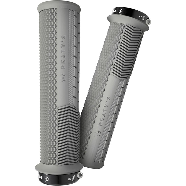 Peaty's Race Control Knurl Thick Lock-On Grips Pair Slate